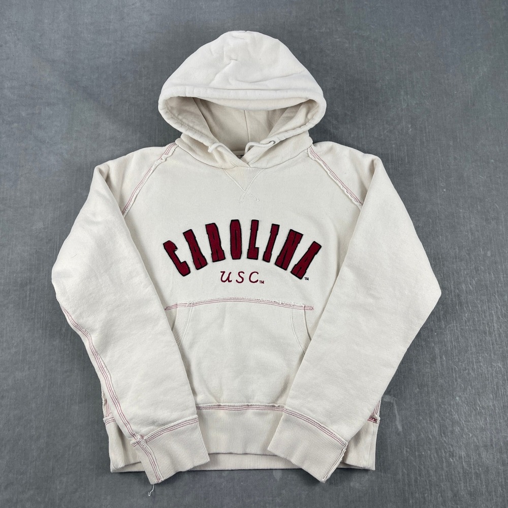 South Carolina USC Women XL Cream Hoodie Colosseum Athletics Gamecocks